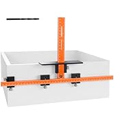 JORGENSEN Cabinet Hardware Jig Tool - Aluminum Alloy &amp; Double Scale Cabinet Handle Jig Template, ...