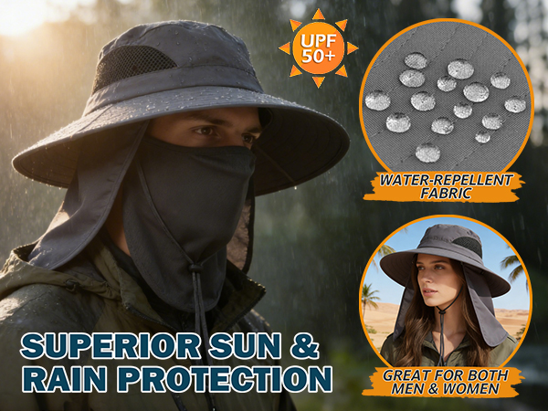 Sun Hat with Neck Flap