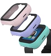 sylacor Compatible with Sync UP Kids Watch 2 Screen Protector, 3Pack Hard PC and Tempered Glass C...