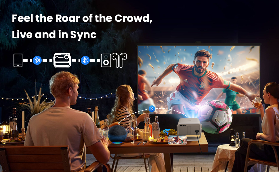 smart projector with built in apps