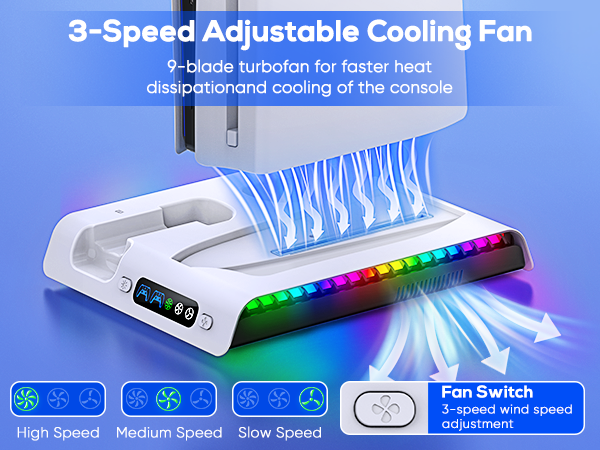 PS5 slim cooling stand