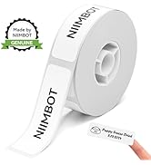 NIIMBOT D110 Label Maker Tape, 12x40mm (0.47"x1.57") 155Label/Roll, Waterproof Label for Home Off...