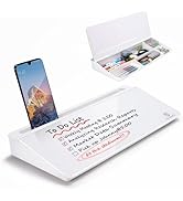 Small Glass Desktop Whiteboard Dry-Erase-Board - Computer Keyboard Stand White Board Surface Pad ...