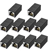 Jadaol [1000Mbps, High-Speed] RJ45 Coupler, Ethernet Extender Adapter for Cat7/Cat6/Cat5e, Female...