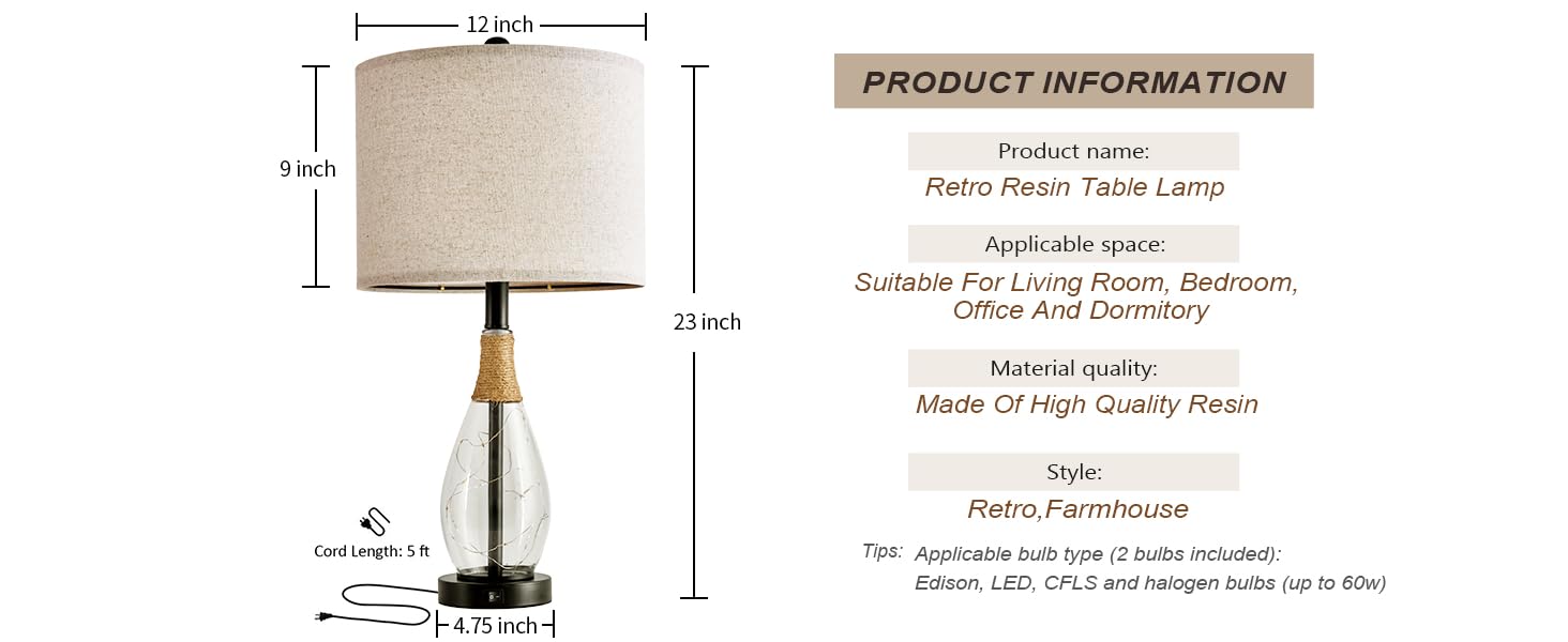 Table Lamps for Living Room