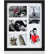 RPJC 11x14 Picture Frames Collage - Display 5 Pcs 4x6 inch photos with Mat Made of Solid Wood and...