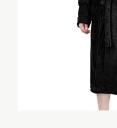 NY Threads Men's Hooded Fleece Bathrobe Plush Long Spa Robe