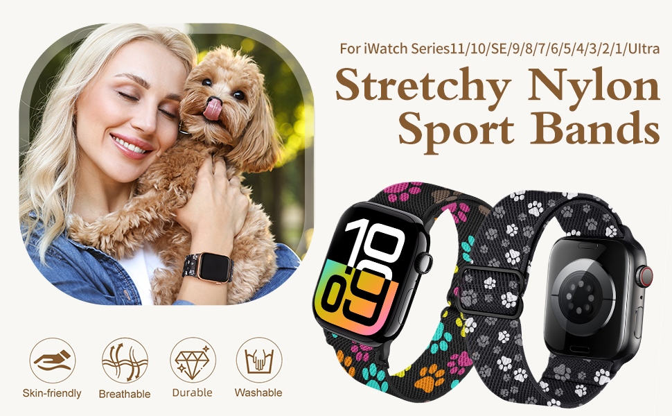 Stretchy Bands Compatible with Apple Watch Band