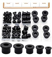 mankk 65PCS Top Hat Rubber Grommets Kit 5 Size (13/16" 1/4" 5/16" 3/8" 1/2") Drill Hole Firewall ...