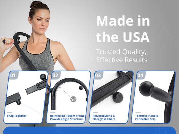 neck back massage, stick massager, shoulder hook massage, neck trigger point release tool