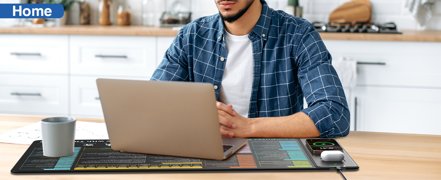 excel cheat sheet desk mat