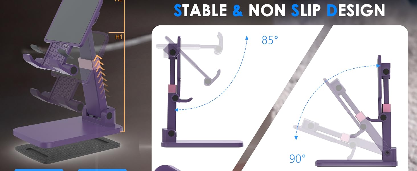 Portable Design The foldable design allows it to easy to carry even when traveling