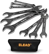 ELEAD Super Thin Open-End Wrench Set | 9-Piece SAE 1/4" to 1-1/16" | CR-V Ultra-Slim Design Nicke...