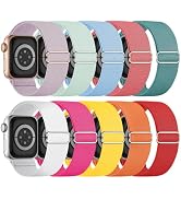 10 Pack Stretchy Bands Compatible with Apple Watch Band 40mm 38mm 41mm 42mm 44mm 45mm 46mm 49mm W...