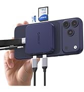 ORICO Ultra-Thin Magnetic SD Card Reader for iPhone 17/16/15 Series/iPad/MacBook, USB C Camera Ad...