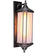 LEONLITE Large 23 Inch Outdoor Wall Lights, Classical Style Wall Lantern, Max 60W E26 Base, Exter...