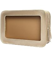 LETGO Clear Makeup Bags, TSA Approved Toiletry Bag with Zipper, Clear Makeup Organizer Fit Carry-...