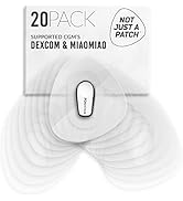 NOT JUST A PATCH CGM Sensor Patches for Dexcom G6 (20 Pack) - Durable Protection for 10-14 Days -...