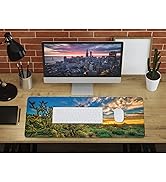 Desk Pad Soft Smooth Surface and 3mm Anti-Slip Rubber Base, Arizona Desert Landscape Mouse Pad, D...