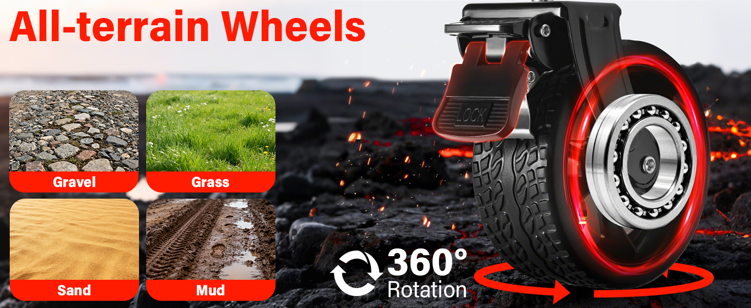 Foldable Wagon with All-terrain Wheels