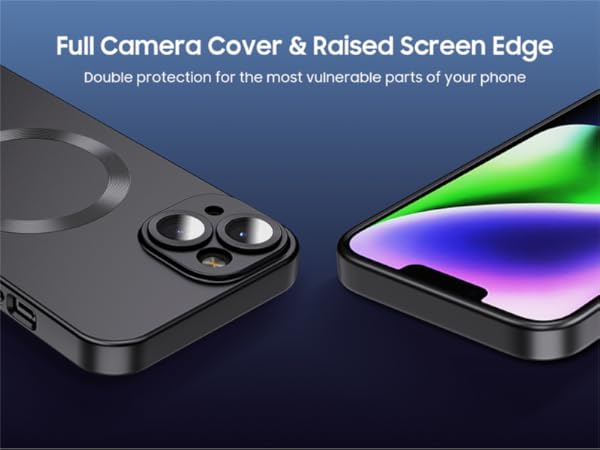 Iphone 15 case with camera cover