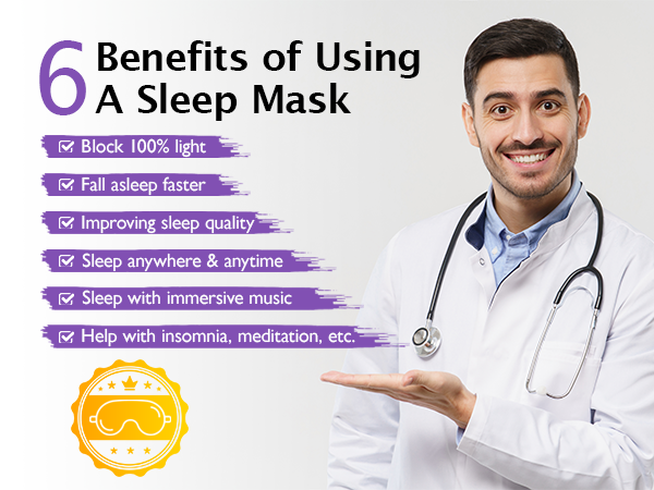 eyemask with bluetooth headphones