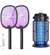 YISSVIC Electric Fly Swatter 2PCS Plus Bug Zapper Outdoor Plug in 1PCS