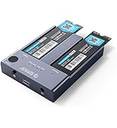 Dual-Bay M.2 NVME Cloner Docking Station, ORICO Tool-Free USB C to NVME SSD Enclosure for M Key P...