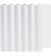SOUJOY 6 Pack Easel Paper Roll, 12Inch x 82Feet White Paper Roll, Recyclable Arts and Crafts Bond...