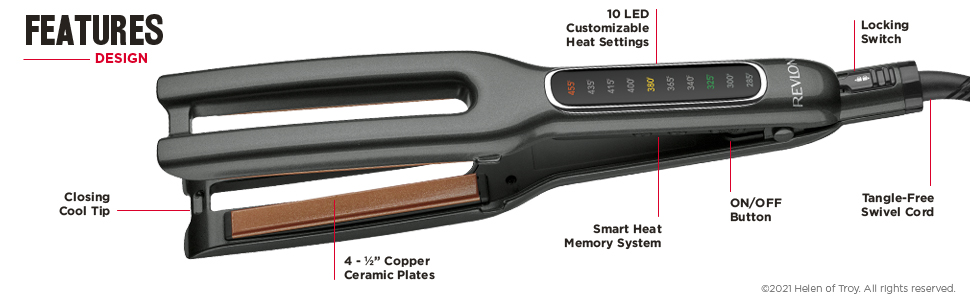 flat iron; flat irons; straightener; straighteners; hair straightener; hair straighteners; RVST2204