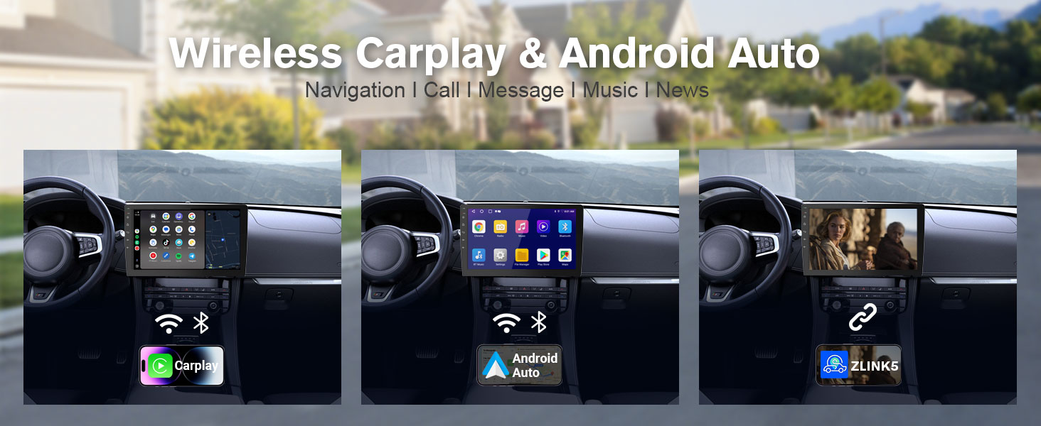 10&amp;#34; wireless double din car stereo