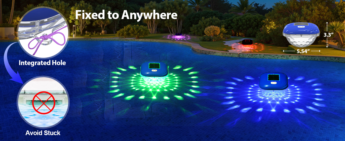 solar pool floating lights