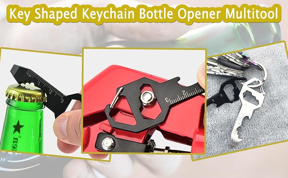 Portable Keychain Tool with Screwdriver Tip Pocket-friendly Bottle Opener Tool
