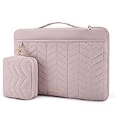 BAGSMART 15-15.6 Inch Laptop Case Sleeve for Women, Puffy Shockproof Laptop Bag with Accessories ...