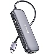 USB C Hub Multiport Adapter with 8K@30Hz / 4K@120Hz HDMI, 7 in 1 40Gbps USB C Docking Station for...