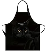 ANNA QUEEN Funny Apron with Pocket for Women Men, Adjustable Kitchen Cooking for BBQ Baking with ...