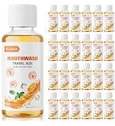 Travel Mouthwash Bulk Mini Mouthwash Travel Size Fresh Orange Portable Individual Bottles 35ml/1....