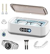 chufa Ultrasonic Jewelry Cleaner Machine, 49KHz Professional Ultrasonic Cleaner for Jewelry, Eyeg...