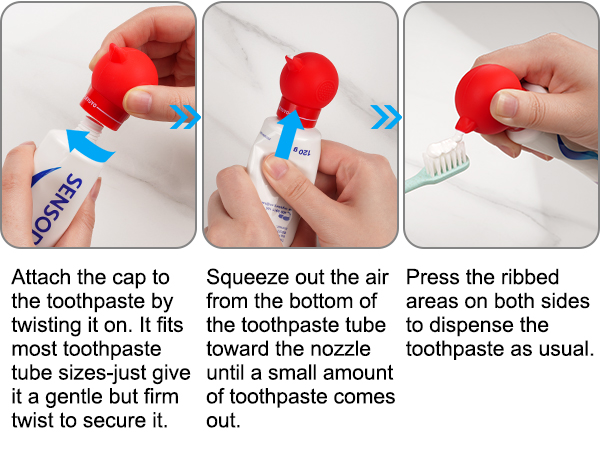 how to install toothpaste caps
