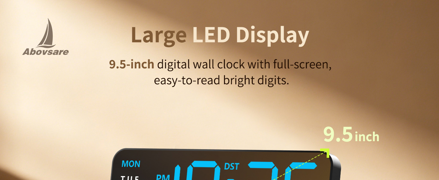 Digital Wall Clock