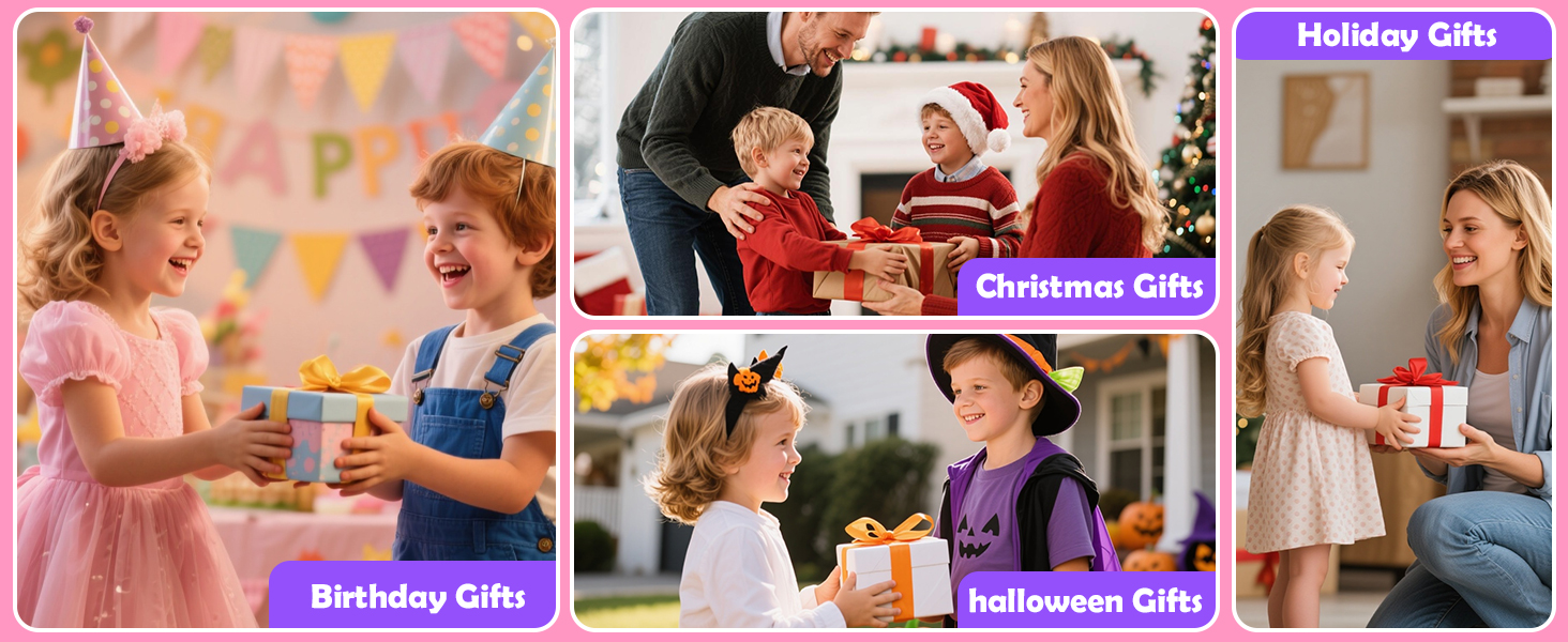 Kids Mobile Phone Toy with Dual Cameras, 2.8 Inch Touchscreen, Music Player, Games with 32 GB Card