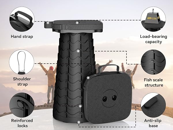Telescoping Camping Stool