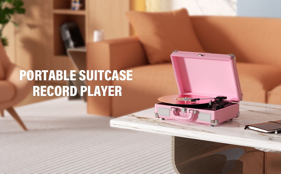 portable suitcase record player