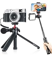 Ulanzi MT-16 Camera Tripod Stand Holder, Mini Tabletop Tripod Selfie Stick with Cold Shoe, Travel...
