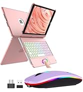 aMZCaSE Keyboard Case for iPad 9th/8th/7th Generation(10.2",2021),10 Color Backlight,360° Slim Co...
