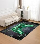 green gaming rug