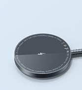 Magnetic Wireless Charger for iPhone: Mag Safe Charger Fast Gray Charging Pad 2 Pack Compatible w...