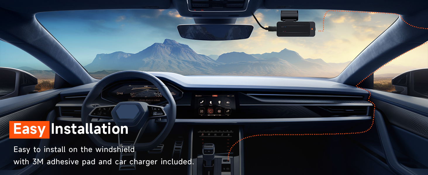 dash cam easy installation