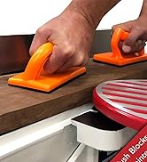 4 Piece Woodworking Safety Kit with Feather Board Magnetic Handle Push Stick Straight Handle Push...