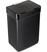 Honey-Can-Do 50L SS Sensor Trash Can, Black TRS-08415 Black